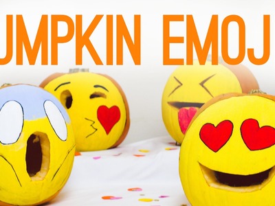 DIY Emoji Pumpkins for Halloween Decor!