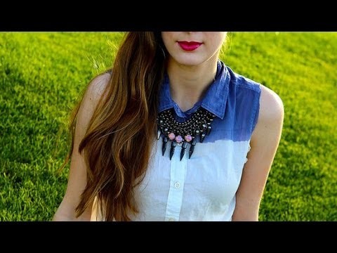 DIY Fashion | Ombre Button-Down Shirt | Fashion How To