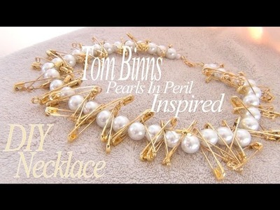 DIY Fashion ♥ Tom Binns Pearls In Peril Inspired Safety Pin Necklace