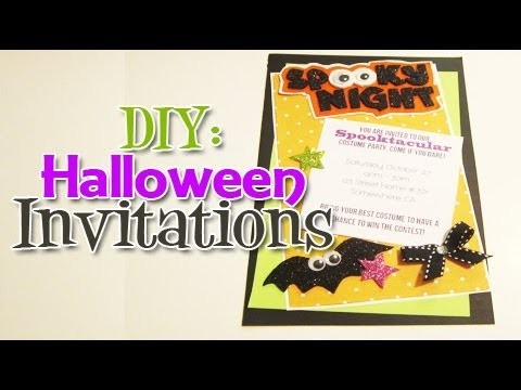 DIY: Halloween Invitation (Day 5: Halloween Week)