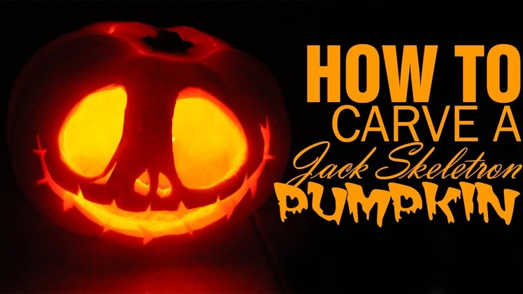 DIY ● How to Carve a Jack Skellington Pumpkin for Halloween!