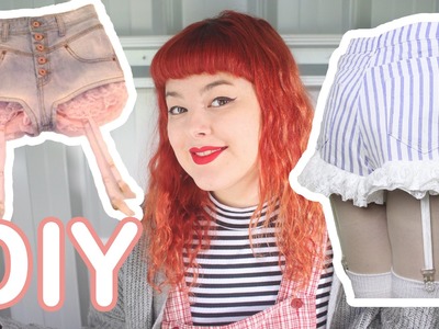 DIY Lace Suspender Shorts | Make Thrift Buy #21