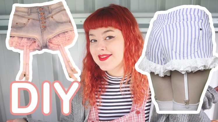 DIY Lace Suspender Shorts | Make Thrift Buy #21