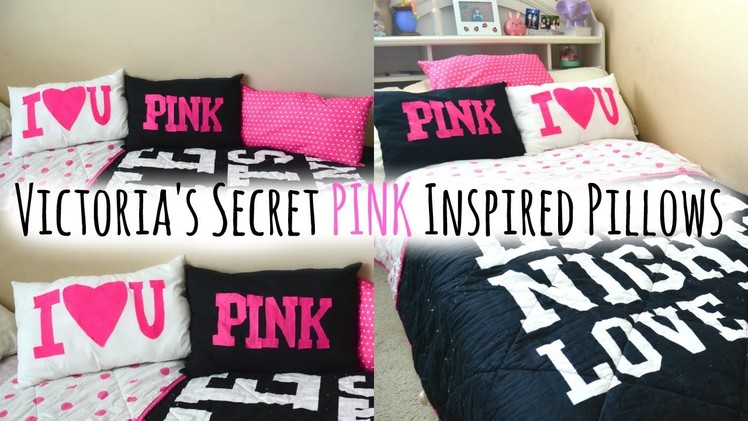 DIY VS PINK Inspired Pillows! - ♥