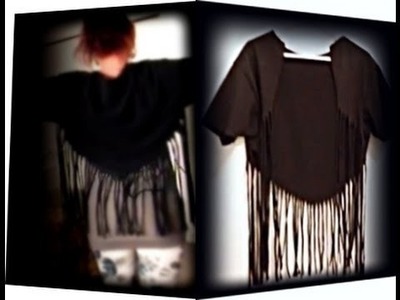 Easy T-shirt D.I.Y. Long Fringe Bolero, Cardigan, throw over, wear with almost anything.  thing