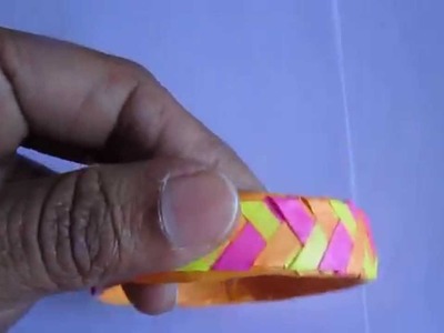Handmade Paper Braid Bangle