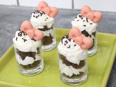How to Make a Hello Kitty Brownie Parfait!