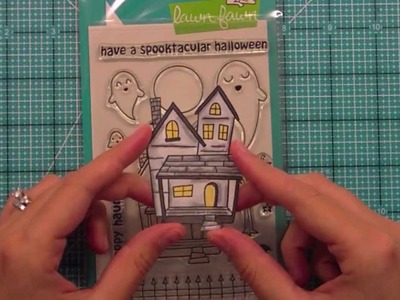 How to make a Lighted Haunted House { Lawn Fawn }
