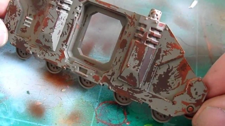 How to make realistic rust and paint chips.