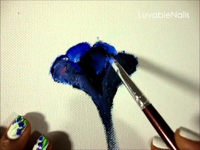 How to Paint Spring Crocus Flower by LuvableNails