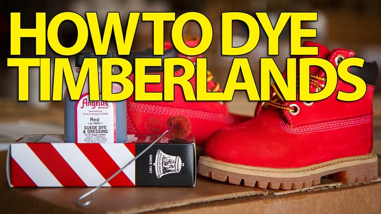 How to Suede Dye Timberlands | Angelus Suede Dye