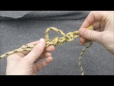 How to tie a sheet bend and double sheet bend knot