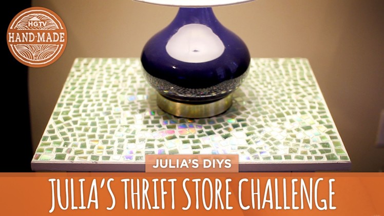 Julia's Thrift Store Challenge: Mosaic Tabletop - HGTV Handmade
