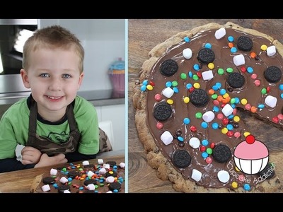 KIDS GIANT NUTELLA COOKIE PIZZA - Cooking With Squish Kids Recipe