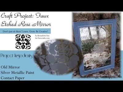 Make a Faux Etched Mirror for Home or Garden