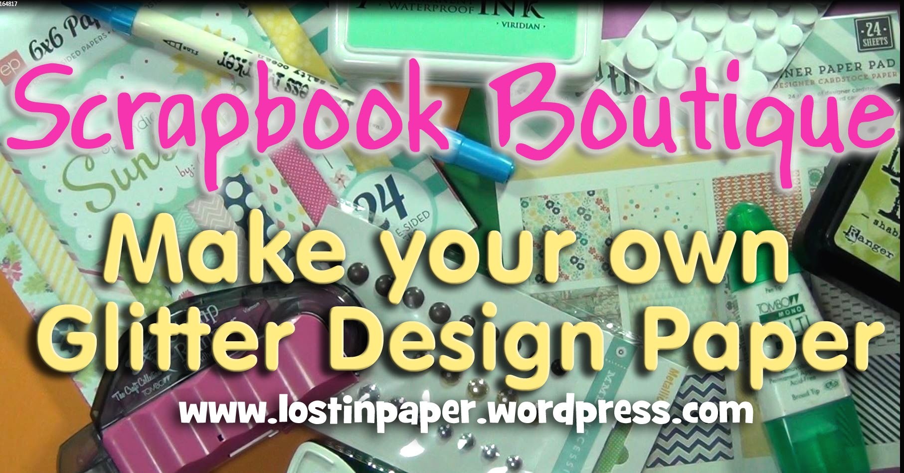 Make your own Glitter Design Paper at Scrapbook Boutique!