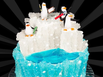 Penguins of Madagascar Cake from Cookies Cupcakes and Cardio