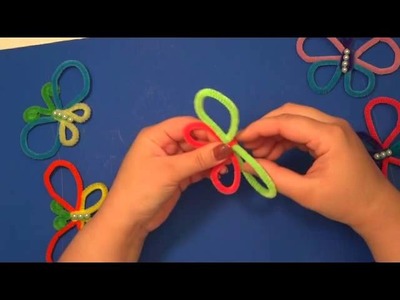 Pipe Cleaner Butterflies : Easy Kids Craft