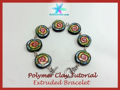 Polymer Clay Tutorial - Extruded Bracelet - Lesson #25
