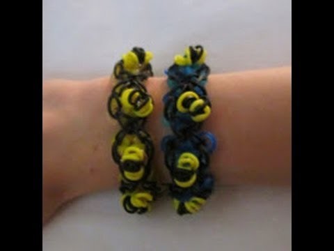 Rainbow Loom- How to Make a Mini Honey Bracelet (Original Design)