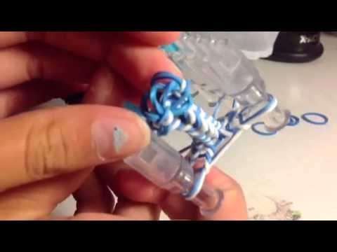 Rainbow loom tutorial: 4 pin fishtail bracelet