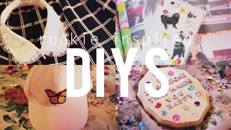 Rookie Inspired. DIYS (Sticker Phone Case, Lace Collar, Jeweled Plaque, Candles, Butterfly Hat)