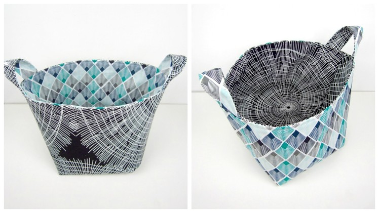 {Step-by-Step Sewing} Reversible Fabric Storage Bag