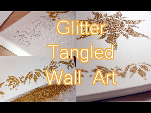 Tangled wall art {D.I.Y}