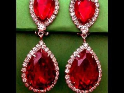 Vintage Costume Jewelry - Vintage Crystal Rhinestone Earrings