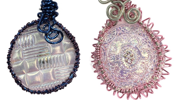 Wire Wrapped Button Bezel Pendant Tutorial