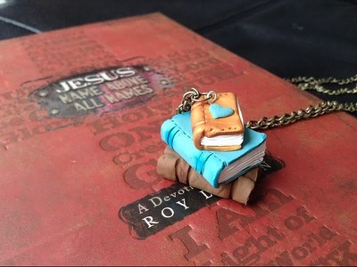 Book Stack Charm- Polymer Clay Tutorial