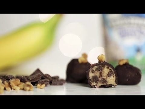 Chunky Monkey Ice Cream Bonbons Recipe | Just Add Sugar
