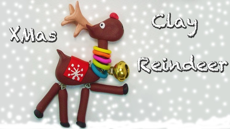 Clay reindeer Christmas tutorial - Reno navideño en porcelana fría - Renna in Fimo