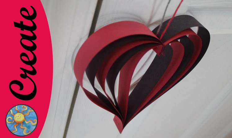 Craft Activity for kids : Hanging Heart for your valentine