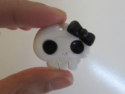 Cute Skull Polymer Clay Tutorial