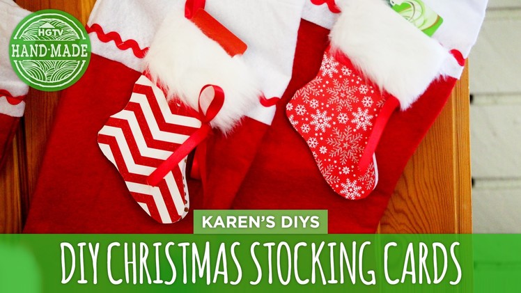 DIY Christmas Stocking Cards - HGTV Handmade