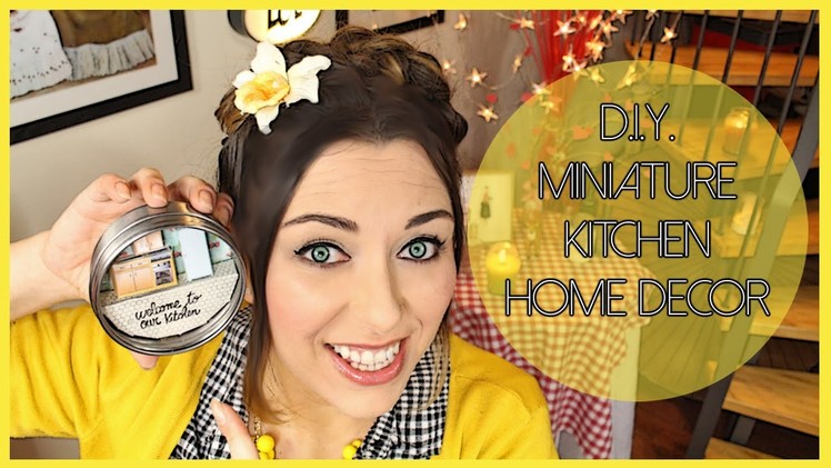 D.I.Y. Miniature Kitchen home decor - Decorazione fai da te con cucina in miniatura