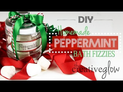 DIY Peppermint Bath Bomb Fizzies - Scented Homemade Gift Idea #3