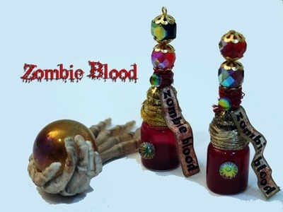 DIY: POTION #1: How To Make Zombie Blood In a Vial,Charm or Pendant