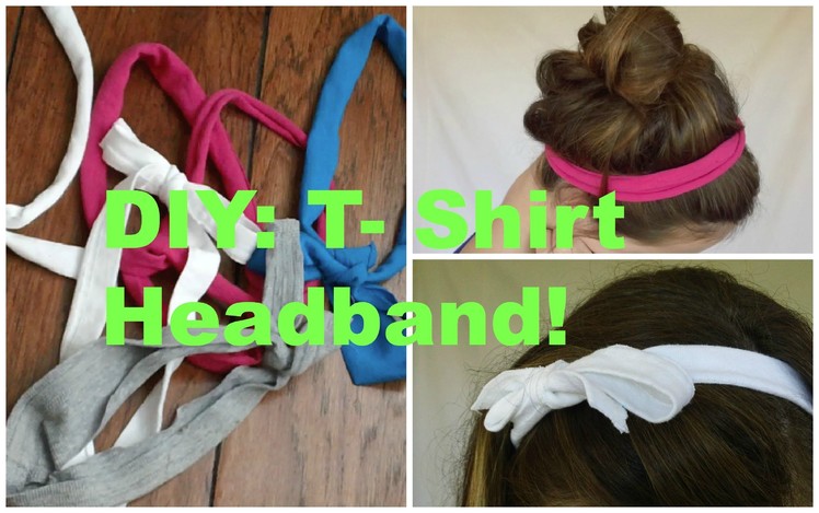 DIY: T-Shirt Headband!
