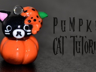 Halloween Pumpkin Cat Polymer Clay Tutorial