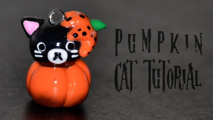 Halloween Pumpkin Cat Polymer Clay Tutorial