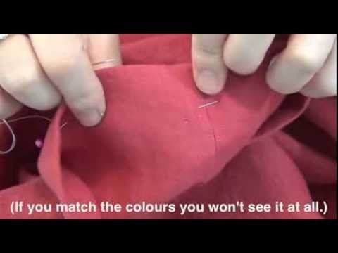 How to hem trousers and skirts