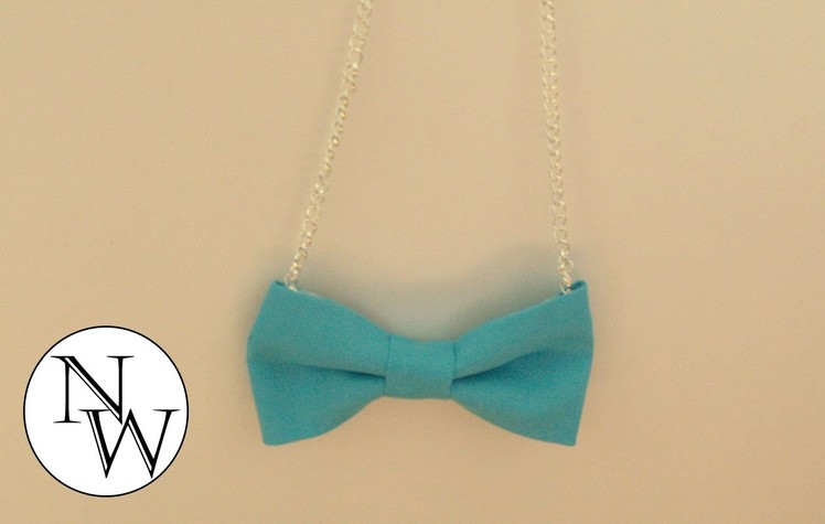 How To Make A Bowtie Necklace