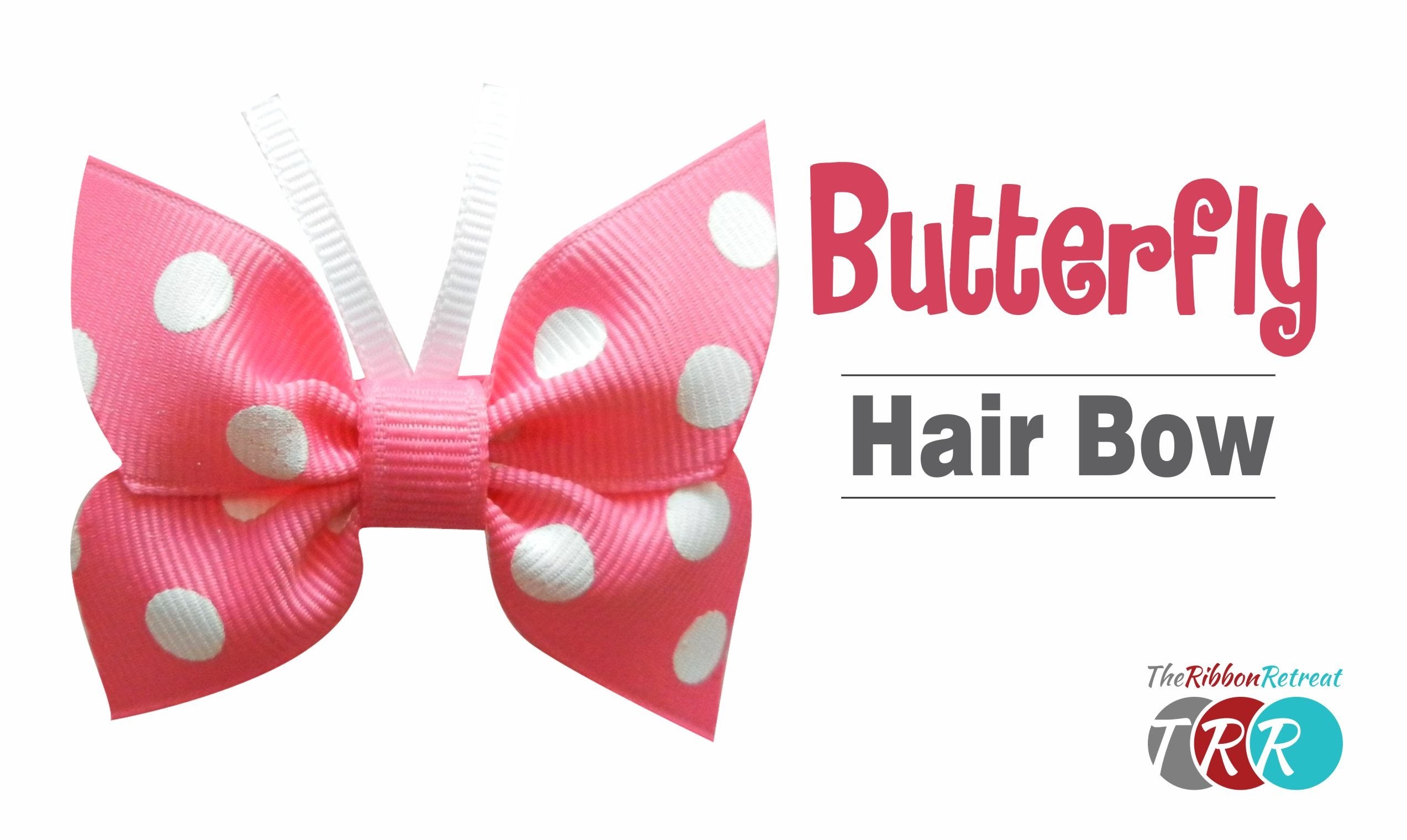 How,to,Make,a,Butterfly,Hair,Bow,TheRibbonRetreat.com,Learn,how,to,make,thi...