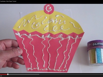 How to Make Easy CupCakes: Color Paper Tutorial