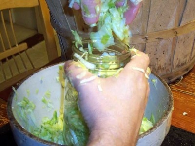 How To: Make Organic Sauerkraut - Wild Fermentation - RAW CABBAGE