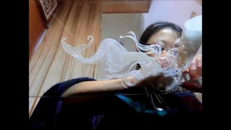 How to make "Paper-cutting Mermaid"