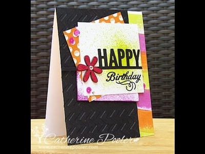 Layered Card with Imagine Crafts sprays and inks with Catherine Pooler