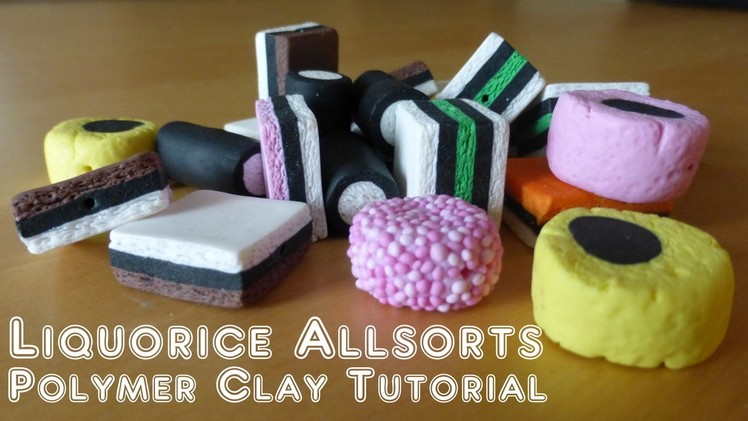 Liquorice Allsorts. Licorice Allsorts - Polymer Clay Tutorial